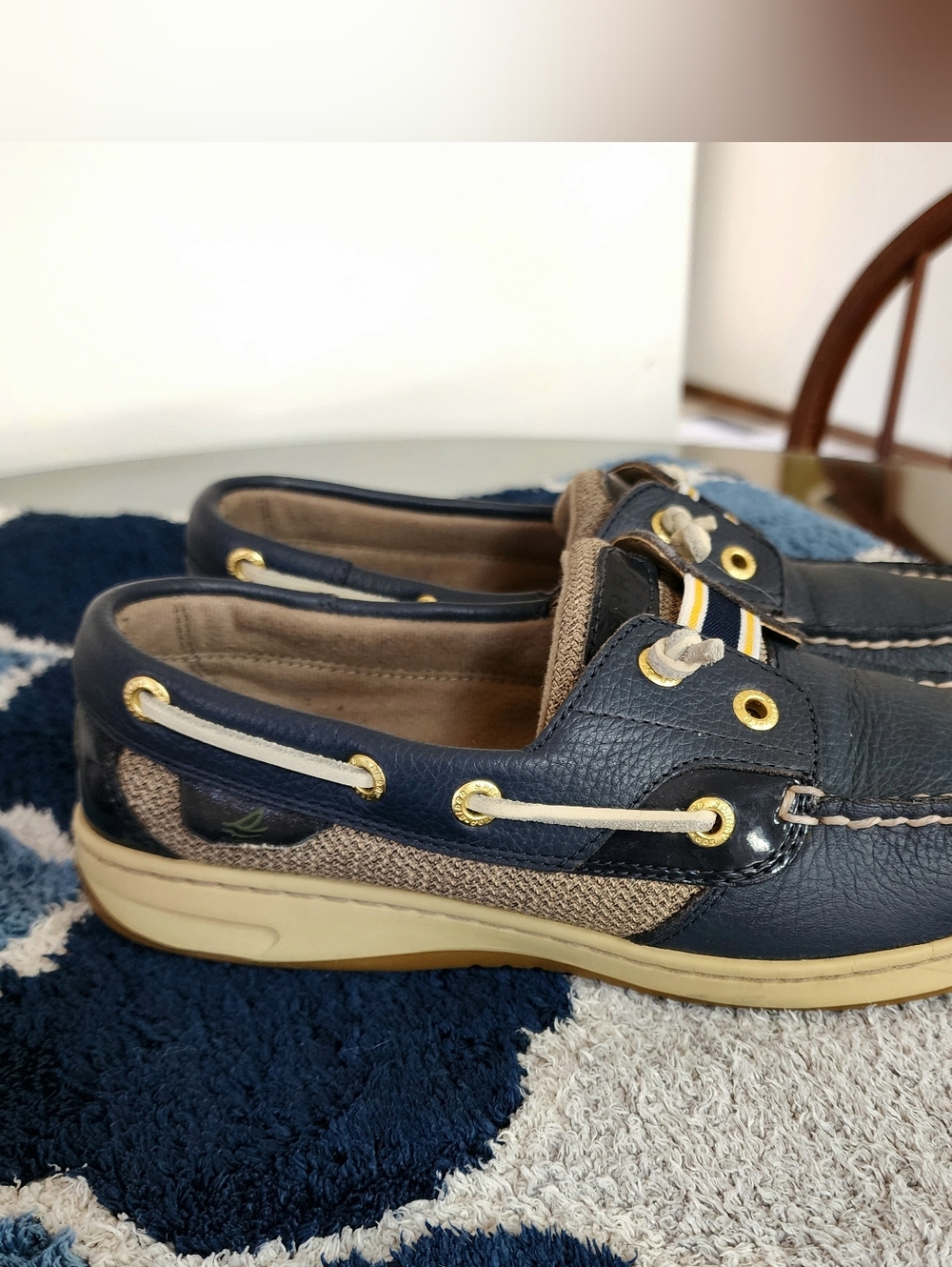 Sperry Sperry Rainbowfish Slip On Boat Shoes Women’s Size 8 Blue Leather 9207051